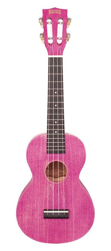 Mahalo Island Series, concert ukulele, berry crush, with bag