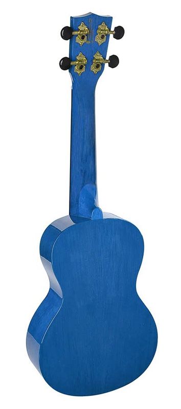 Mahalo Hano Series, concert ukulele, transparent blue, with bag