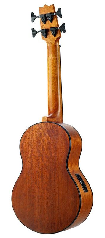 Mahalo  electric ukulele bass, transparent brown, with padded bag and strap