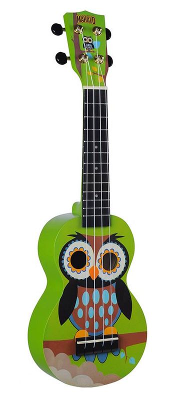 Mahalo Art Series, soprano ukulele OWL, with bag