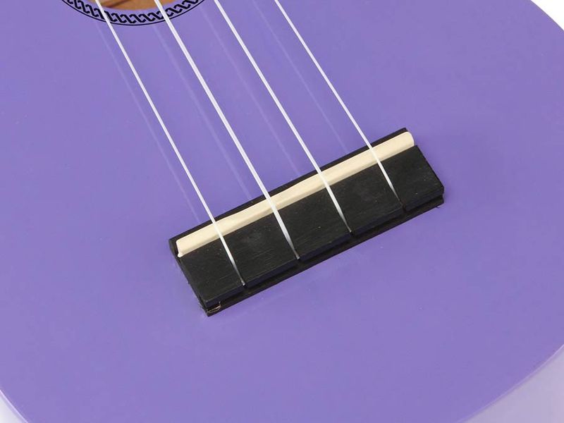 Mahalo Rainbow Series, soprano ukulele, purple, with bag