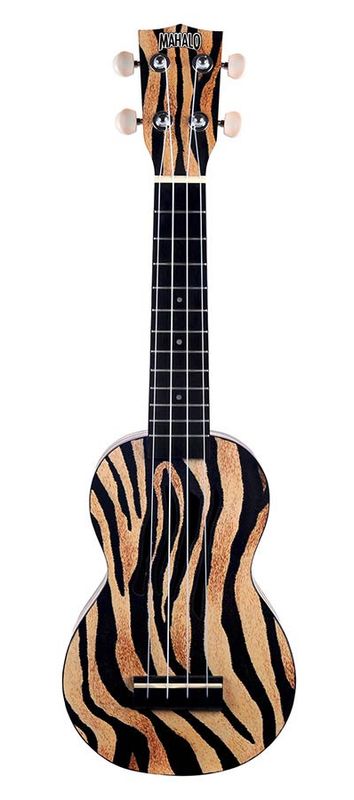 Mahalo Art Series, soprano ukulele ZEBRA, with bag