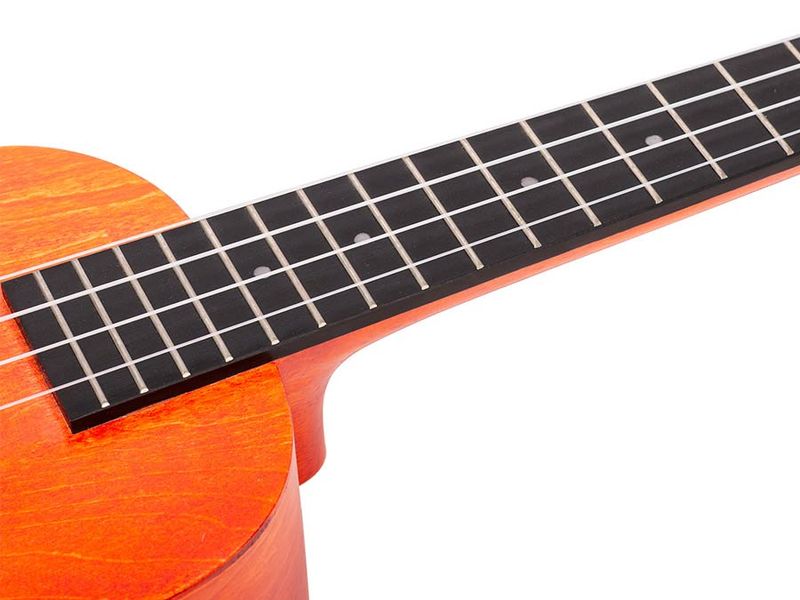 Mahalo Island Series, concert ukulele, orange sunset, with bag