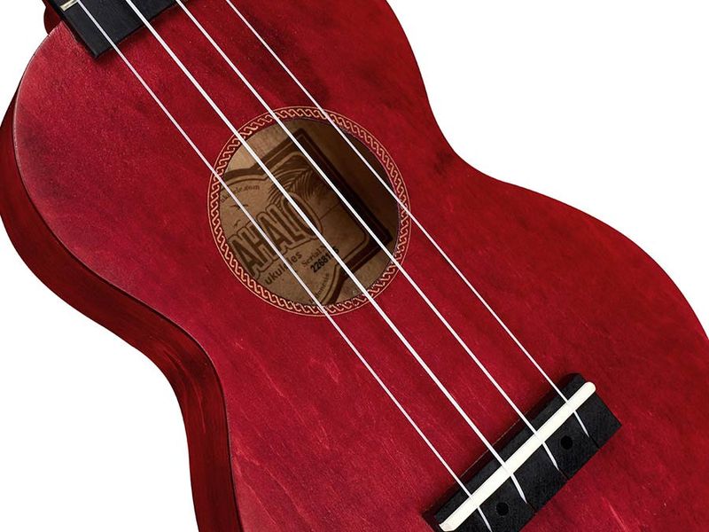 Mahalo Slimline Series, soprano ukulele, transparent red, with bag