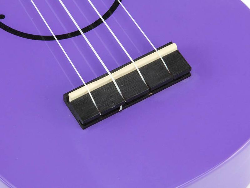 Mahalo Smiley Series, soprano ukulele, purple, with bag