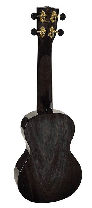 Mahalo Hano Series, concert ukulele, wide-neck, transparent black, with bag