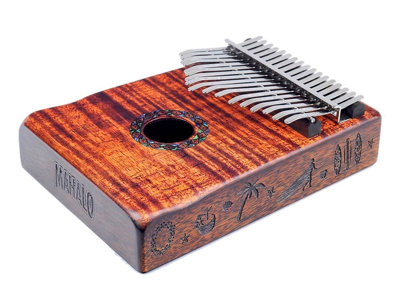 Mahalo  kalimba 17 keys KOA, with tuning hammer and bag
