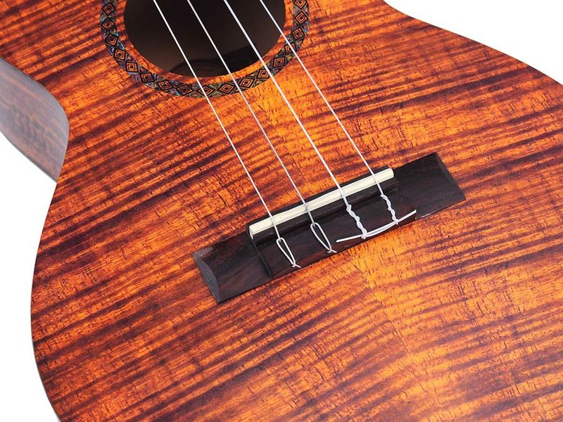 Mahalo Artist Elite Series, baritone ukulele PHOTO FLAME KOA, with bag