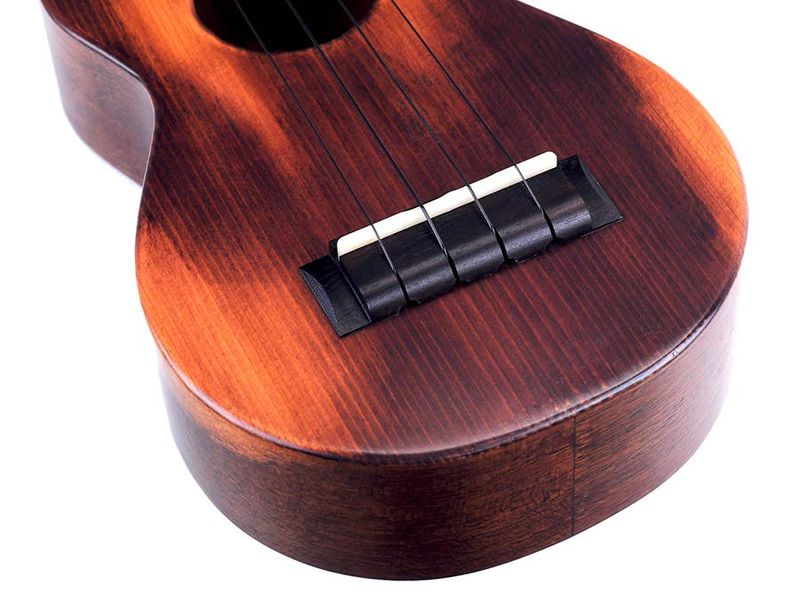Mahalo Historic Series, all solid soprano ukulele, historic brown, with heavy duty bag
