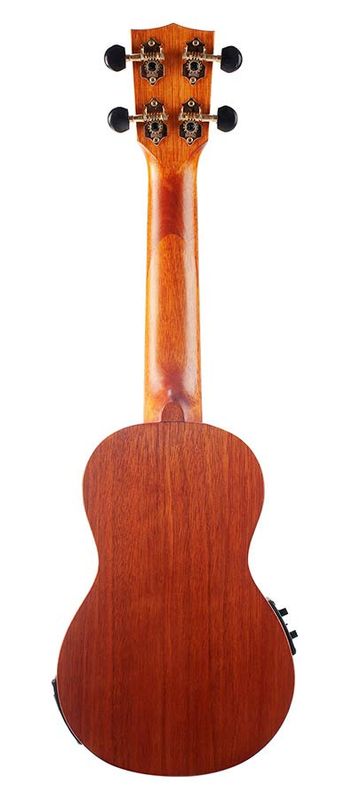 Mahalo Java Series, soprano ukulele, 1V+1T (MVT2), transparent brown, with bag