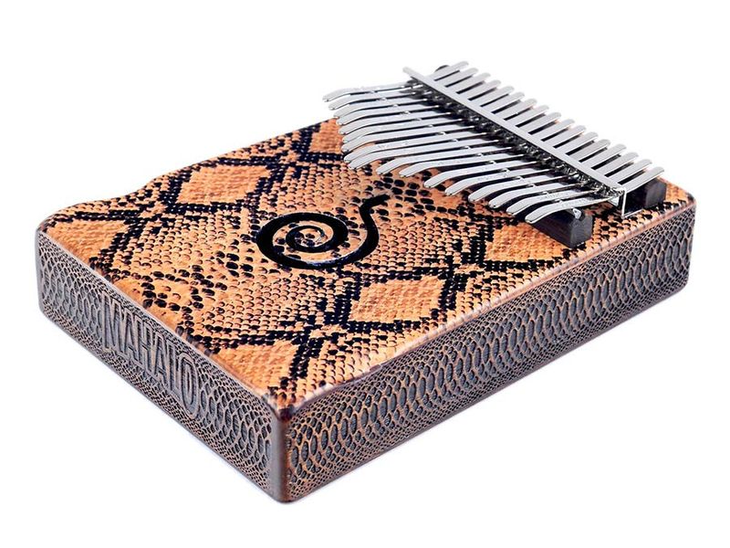 Mahalo  kalimba 17 keys PYTHON, with tuning hammer and bag