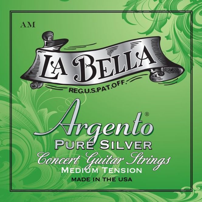 Hovedbilde La Bella AM Argento Pure Silver - Medium Tension