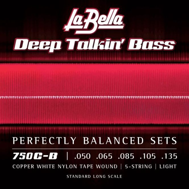 Hovedbilde La Bella 750C-B Copper White Nylon Tape, 5-String ...