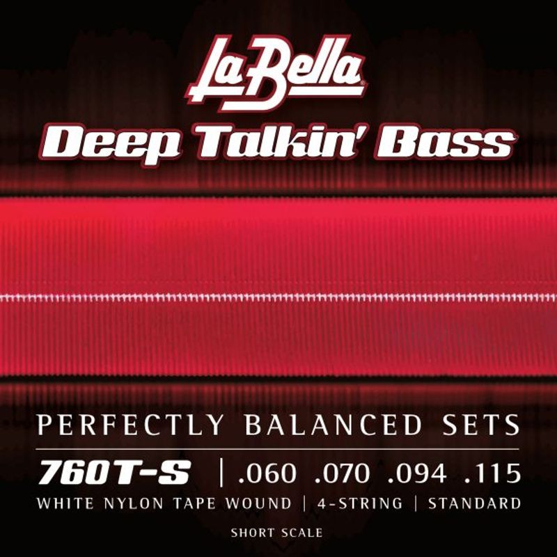La Bella 760T-S White Nylon Tape - Standard, Short Scale