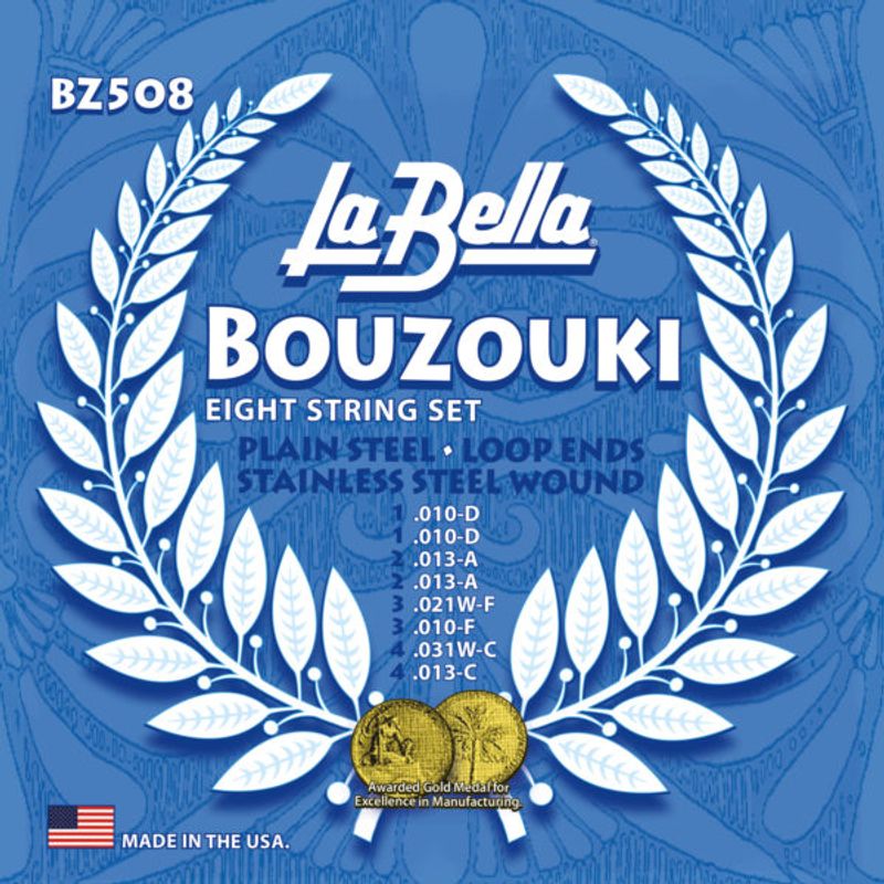 La Bella BZ508 Bouzouki, 8-String