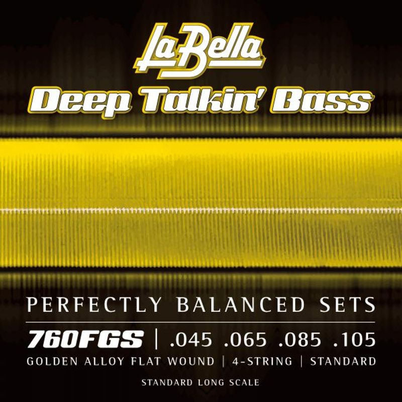 La Bella 760FGS Deep Talkin' Bass, Gold Flats - Standard 45-105