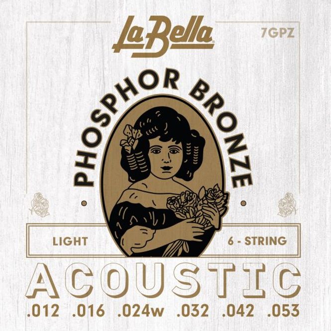 Hovedbilde La Bella 7GPZ Phosphor Bronze Acoustic Guitar ...