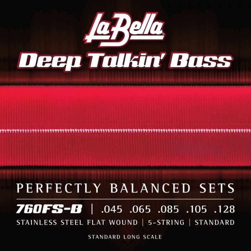 La Bella 760FS-B Deep Talkin' Bass, Flats, 5-String - Standard 45-128