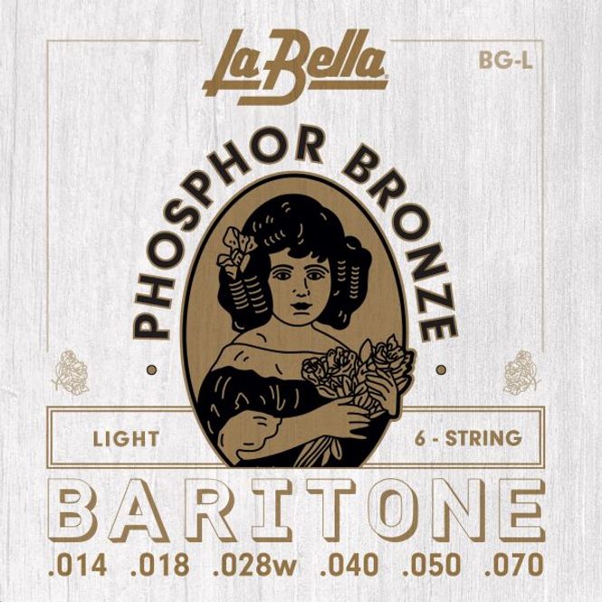 Hovedbilde La Bella BG-L Acoustic Baritone, Phosphor Bronze ...