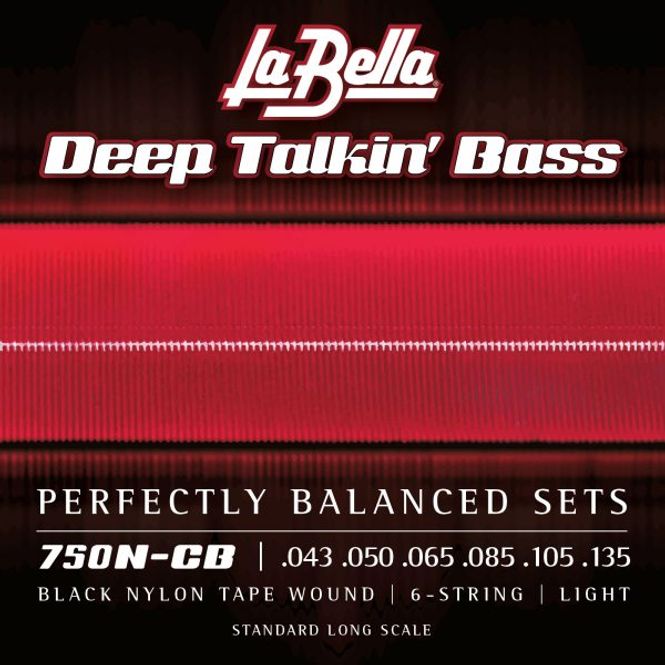 Hovedbilde La Bella 750N-CB Black Nylon Tape - Light, ...