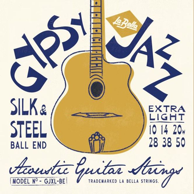 Hovedbilde La Bella GJXL-LE Gypsy Jazz Silk & Steel - Extra ...