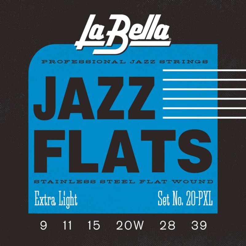 La Bella 20PXL Stainless Steel Flat Wound - Extra Light 09-39
