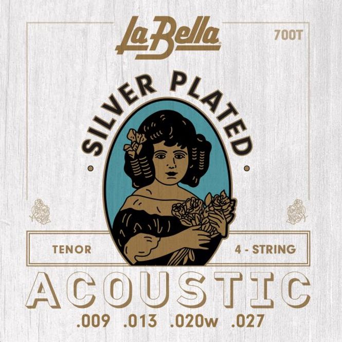 Hovedbilde La Bella 700T Tenor Guitar, Silver-Plated