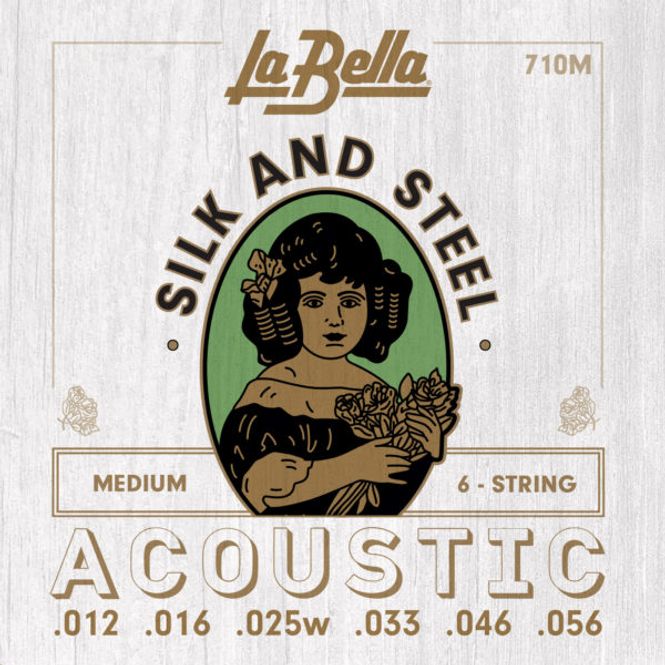 Hovedbilde La Bella 710L Silk & Steel Acoustic Guitar - ...