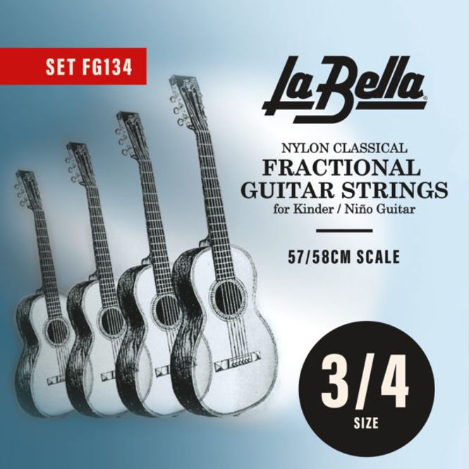 Hovedbilde La Bella FG134 Classical Fractional Guitar - 3/4 ...