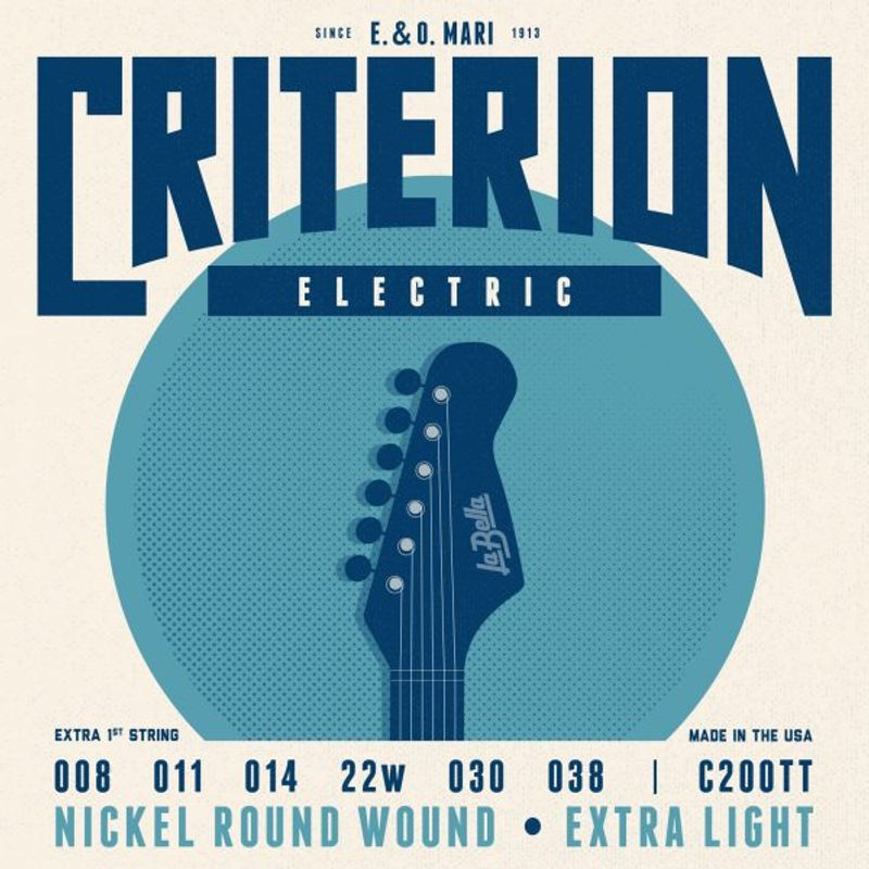 La Bella C200TT Criterion Electric Guitar - Extra Light 8-38