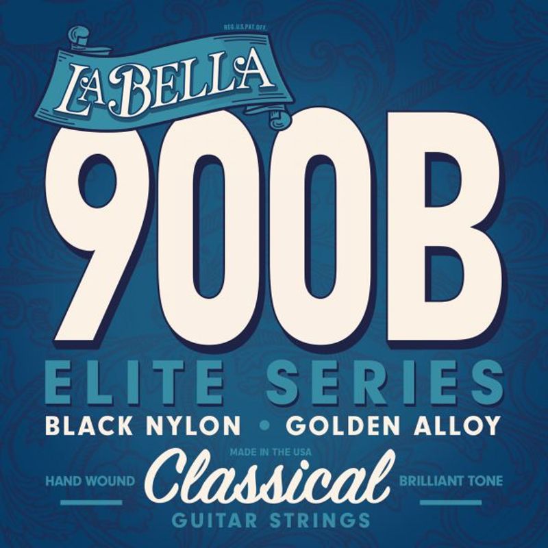 La Bella 900 Elite - Gold Nylon, Polished Golden Alloy