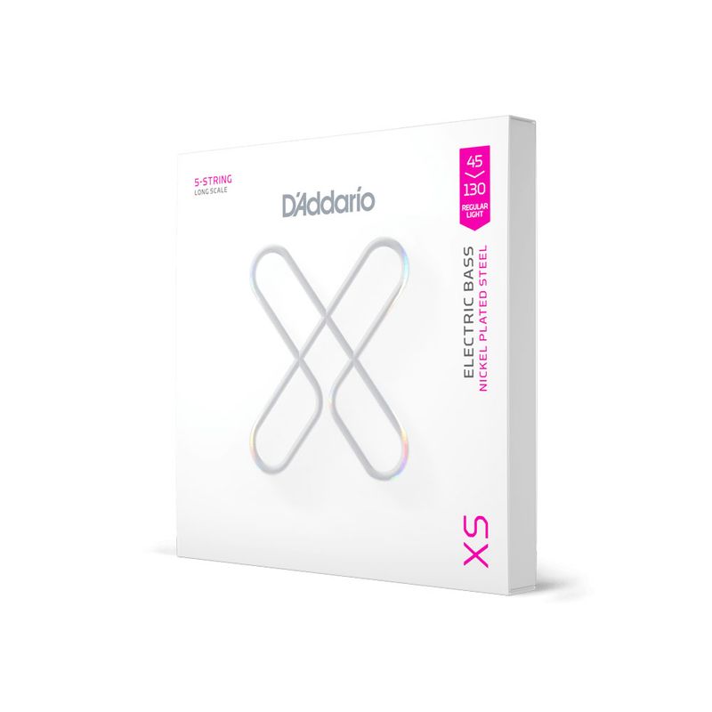 D'Addario XSB45130 Strängset Elbass XSB Coated Nickel Steel 45-130, 5-str.