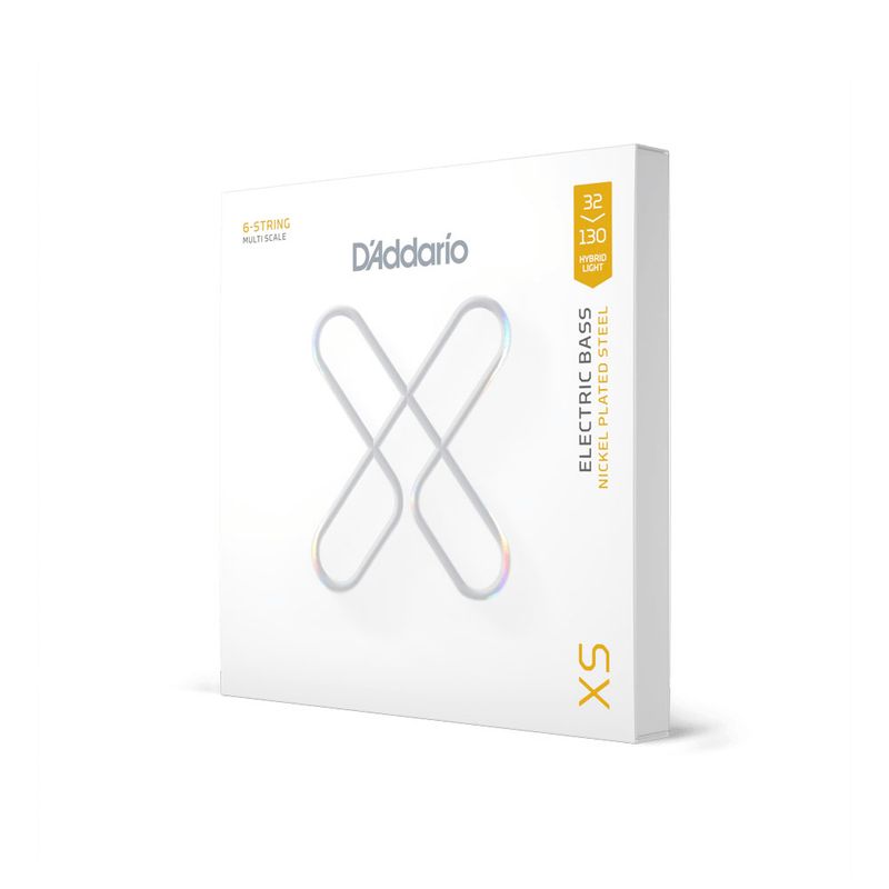 D'Addario XSB32130MS Strängset Elbass XSB Coated Nickel Steel 32-130, 6-str, Multiscale
