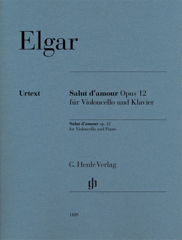Edward Elgar - Salut d'Amour Op. 12 For Violoncello And Piano