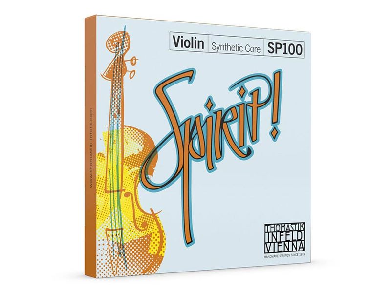 Thomastik THSP-100 Spirit! violin string set 4/4 medium, synthetic core