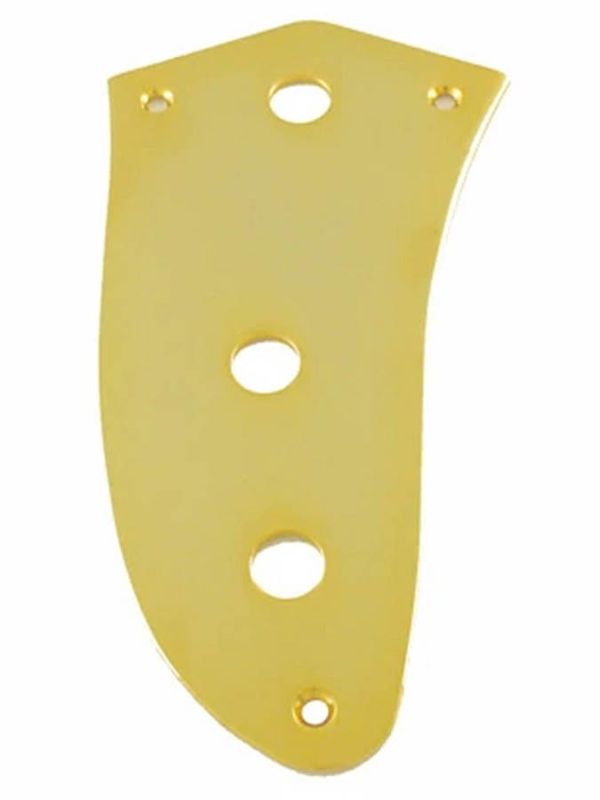 Allparts Control Plate for Jaguar® Gold