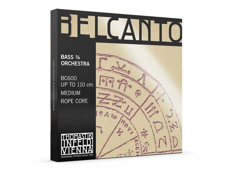 Thomastik THBC-600 Belcanto double bass string set 3/4 (string length 104cm)