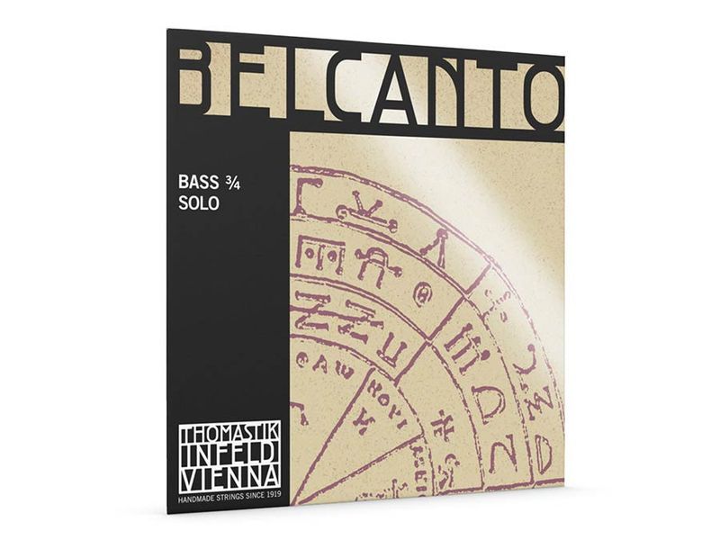 Thomastik THBC-63S Belcanto double bass string B-3 solo 3/4 (string length 104cm), rope core, chrome wound