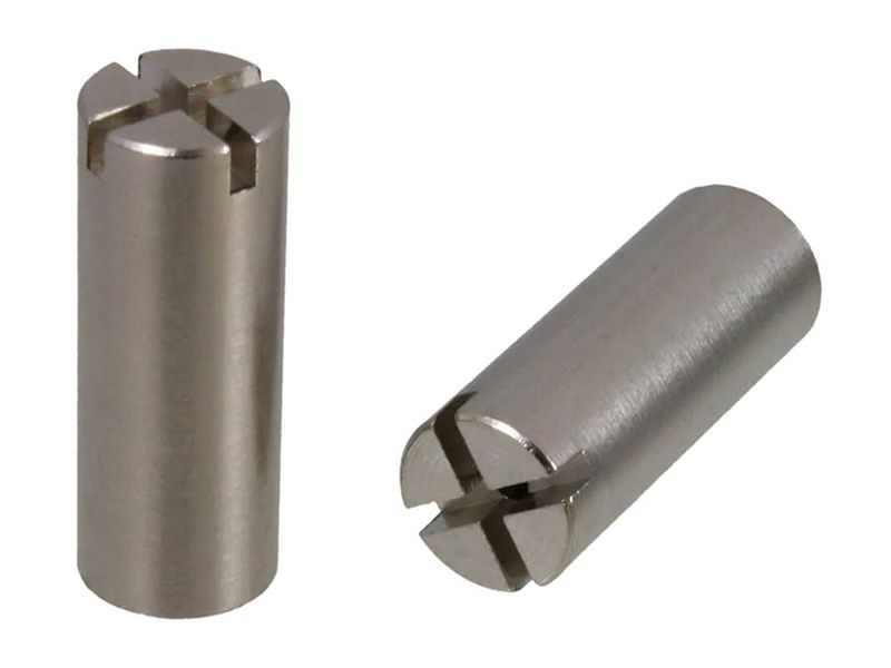 Allparts truss rod nuts for Fender, 10-32 Philips head, chrome, 2 pcs.