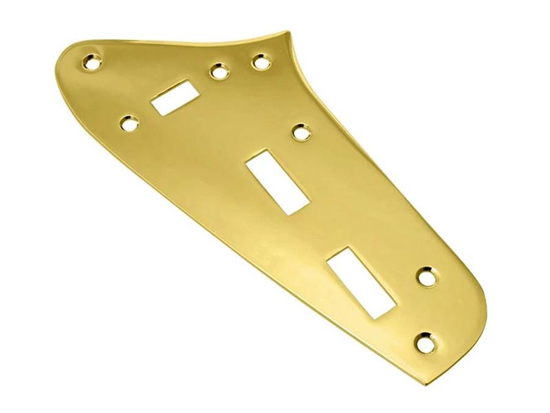 Allparts Upper Control Plate for Jaguar® Gold