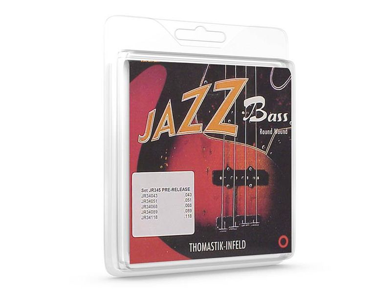 Thomastik THJR-345 Jazz string set 5-string bass, nickel roundwound, longscale, 043-051-068-089-118