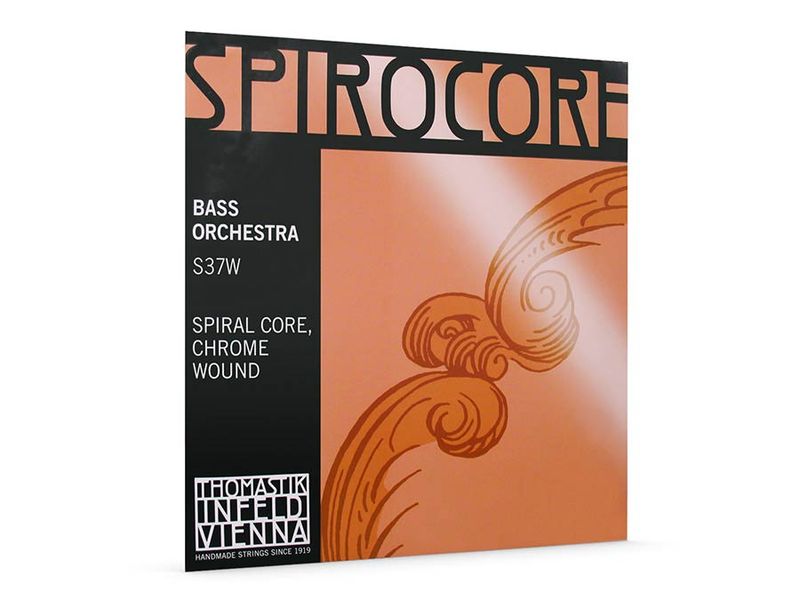 Thomastik THS-37W Spirocore double bass string D-2 4/4 (string length 110cm) light, spiral core, chrome