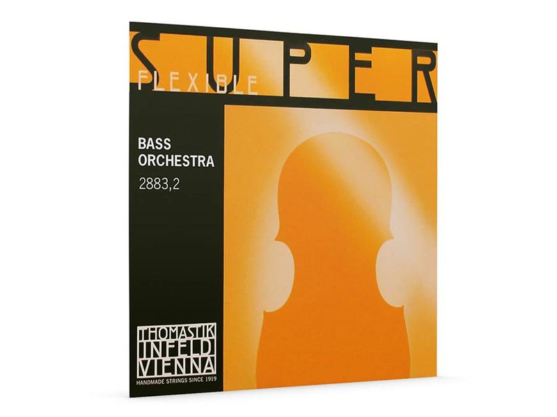 Thomastik TH-2883-2 Superflexible double bass string D-2 1/2 (string length 96-97cm), rope core, chrome