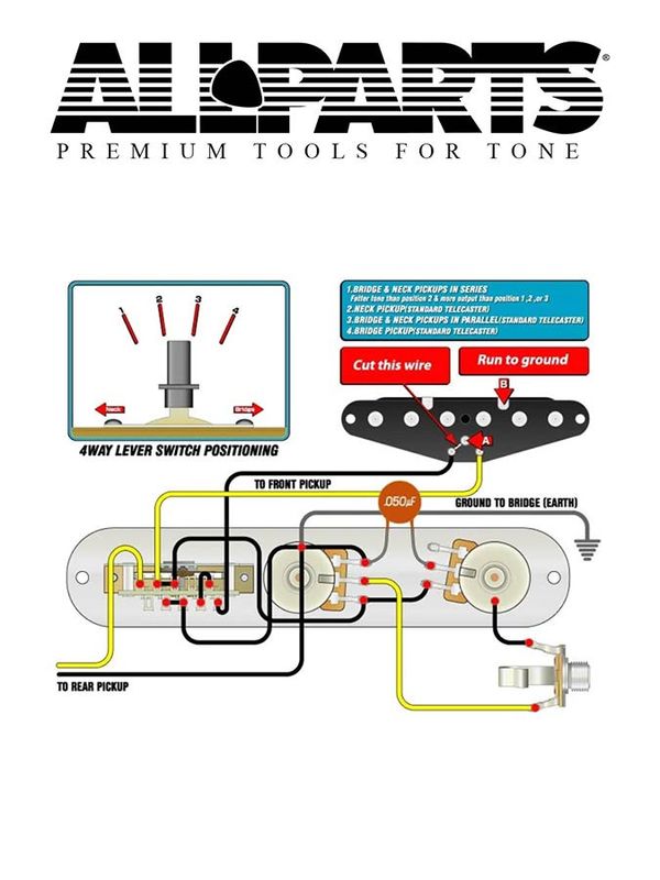 Allparts wiring kit for Telecaster, 4-way switch