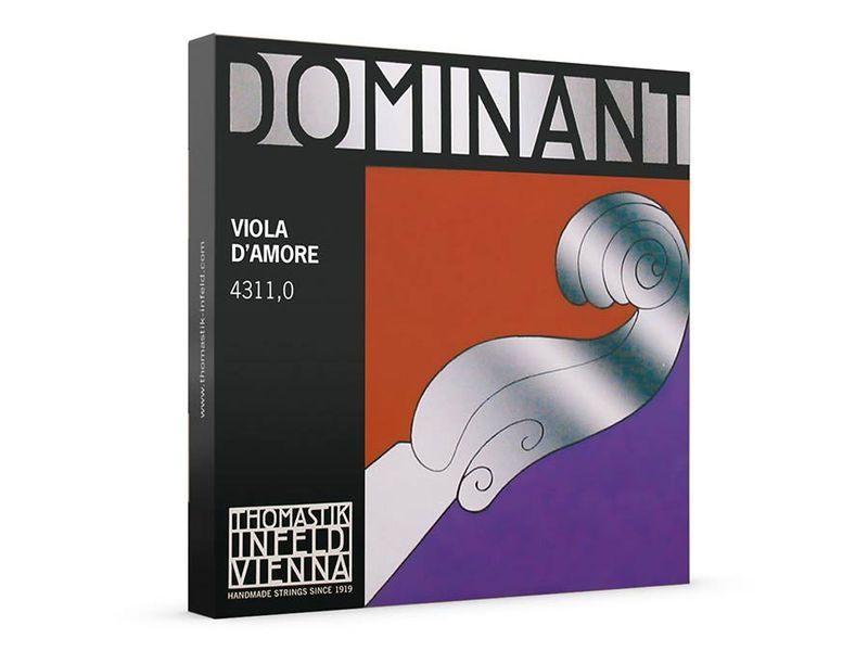 Thomastik TH-4311-0 Dominant viola d'amore string set, synthetic core core