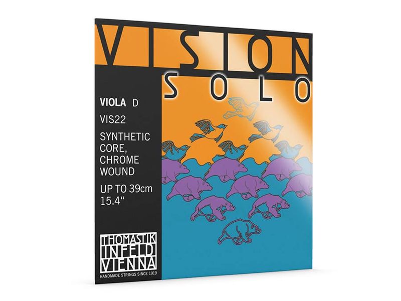 Thomastik VIS-22 Vision Solo viola string D-2 (string length 37cm), chromium wound steel core