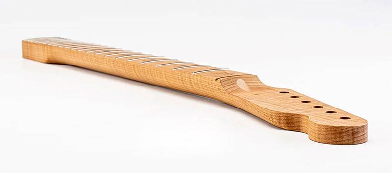 Allparts Select ltd VIN-MOD replacement neck for Telecaster, AAA+ roasted flamed maple, chunky C shape, unfinished
