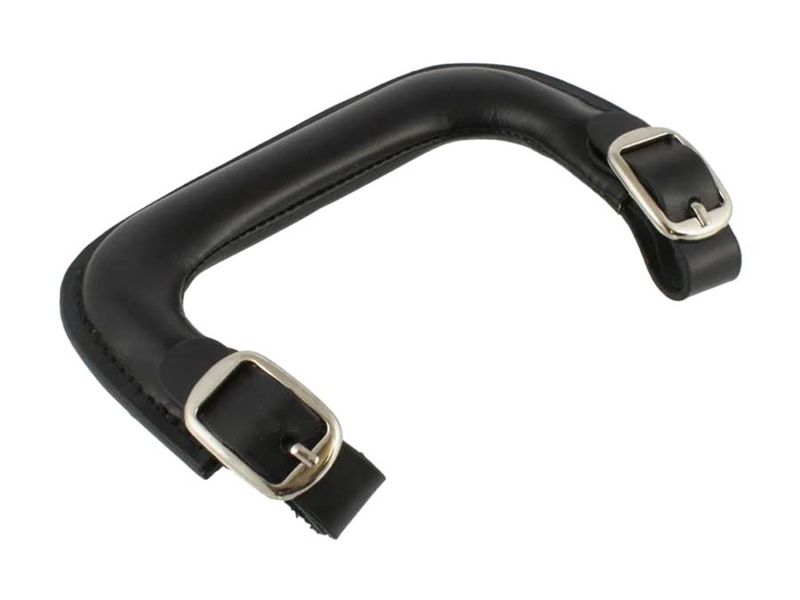 Allparts leather instrument case handle, black
