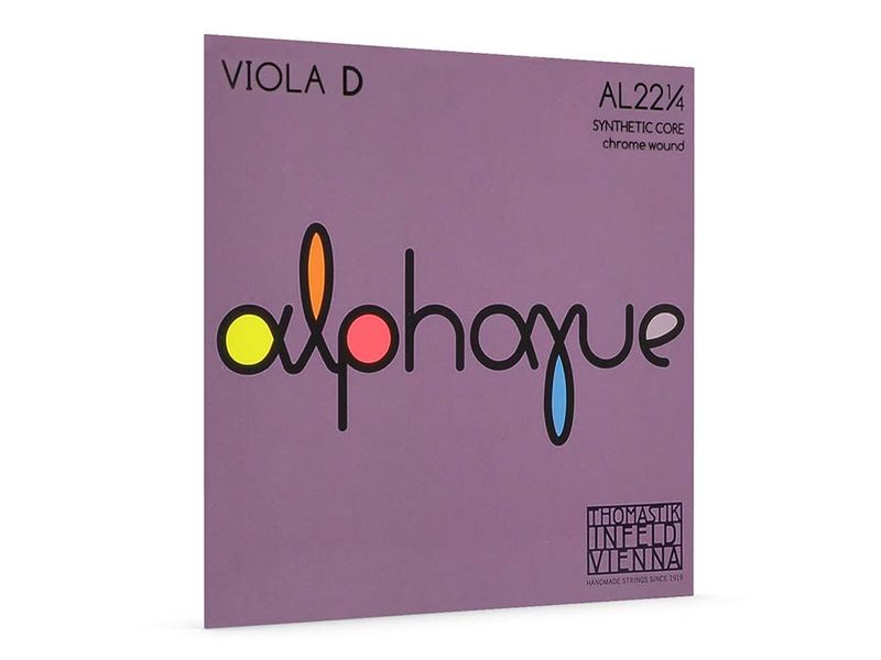 Thomastik THAL-22-14 Alphayue viola string D-2 1/4 medium, synthetic core, chrome wound