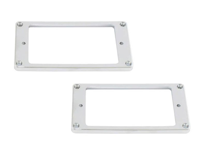 Allparts Pickup Rings Flat Profile Humbucking Chrome 2-p